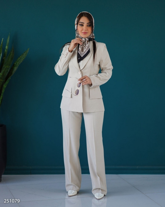 کت و شلوار مدل سارامین کد ۲۵۱۰