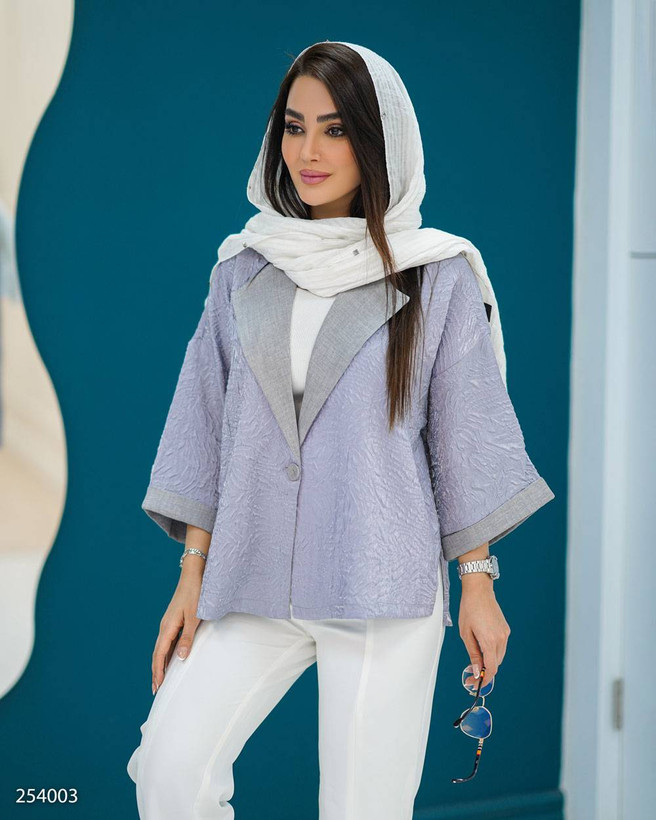 کت ژاکارد مدل آنادل