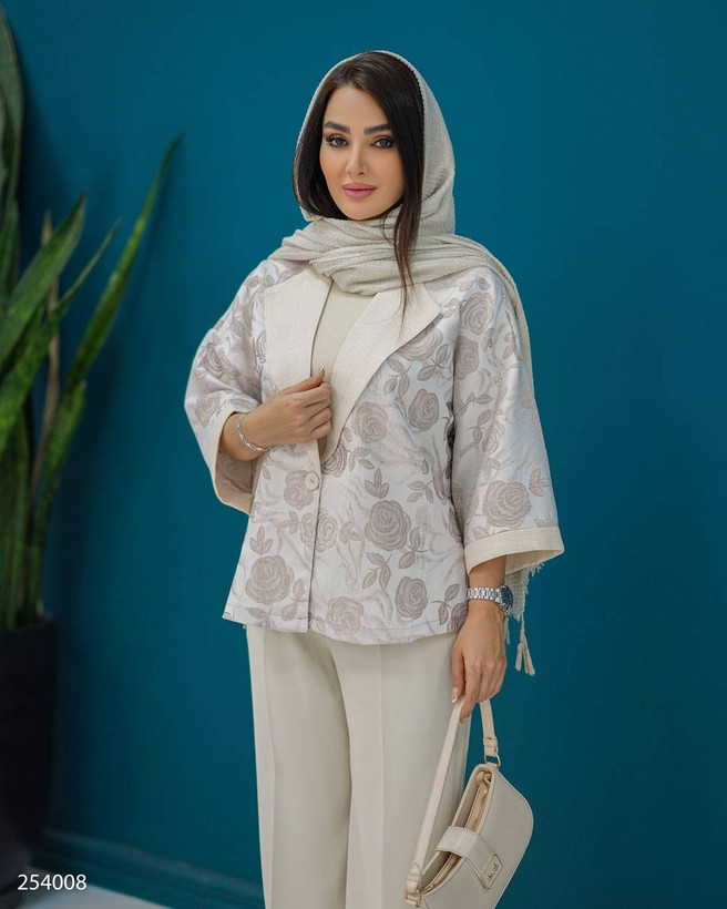 کت ژاکارد مدل آنادل