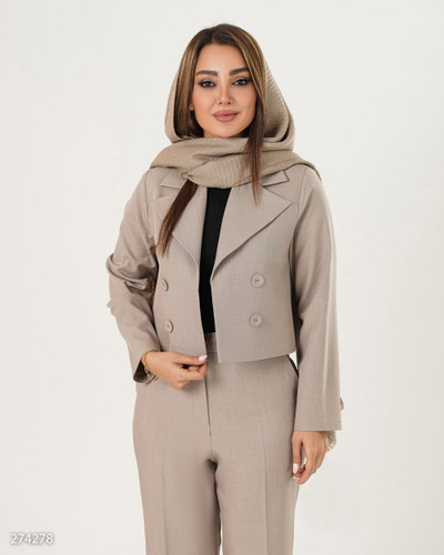 کراپ و شلوار مدل زرسا کد 2742